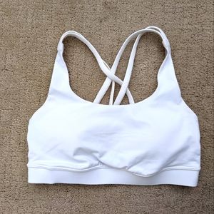 Lululemon Energy Bra in White, Size 4